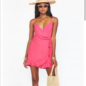 Show me your mumu say jay ruffle pink dress
